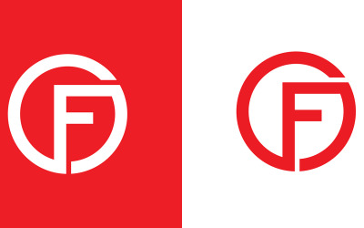 Van, fo Letter abstract bedrijf of merk Logo Design