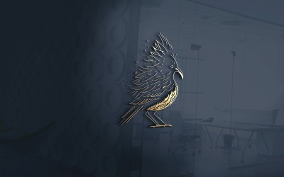 Векторный файл логотипа Bird Pixel