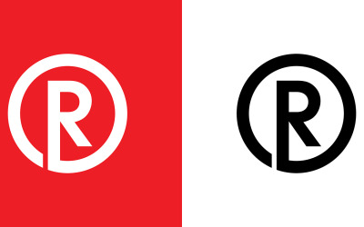 字母或 ro 抽象公司或品牌标志设计