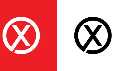 Boi de letra, empresa abstrata xo ou design de logotipo de marca