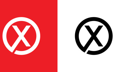 Буква ox, xo абстрактний дизайн логотипу компанії або бренду