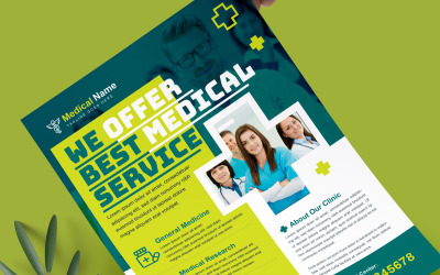 Flyer voor professionele medische diensten