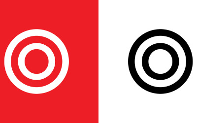 Letra oo, o diseño de logotipo de empresa o marca abstracta