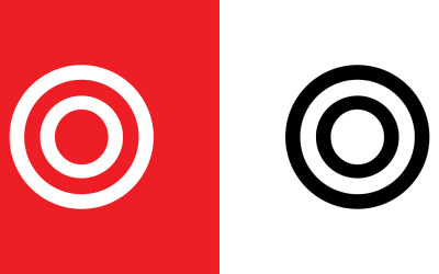 Lettre oo, o création de logo abstrait d&amp;#39;entreprise ou de marque