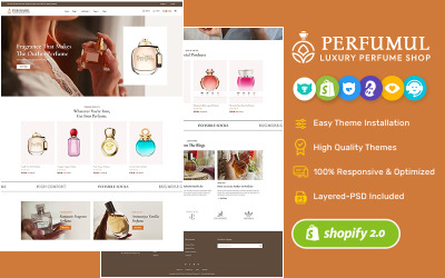 Perfumul - Shopify-thema voor luxe parfum- en cosmeticawinkels
