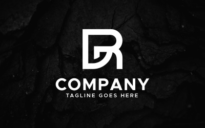 Plantilla de diseño de logotipo de marca de letra DGR