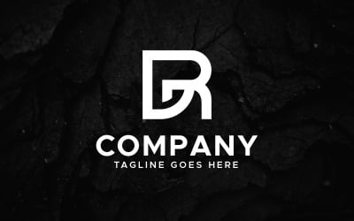 Шаблон логотипа буквы DGR
