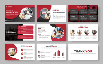 Vector corporate business presentation and business portfolio, profile design