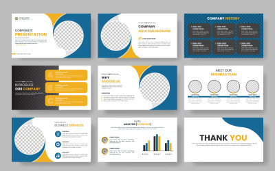 Vector corporate business presentation and business portfolio