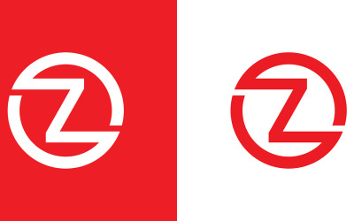 Zo, oz Letter abstraktes Firmen- oder Markenlogo-Design