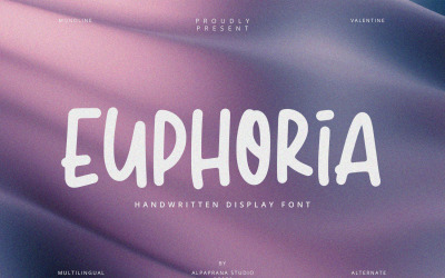 Euphoria - Romantiskt teckensnitt