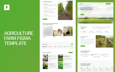 Figma-Vorlage für Landwirtschaftsbetriebe