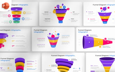 Funnel Diagram PowerPoint Infographic Template
