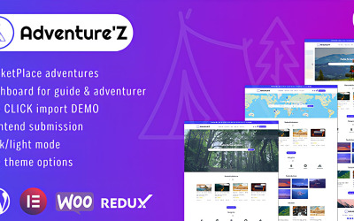 Adventure&amp;#39;Z - 现代冒险市场 WordPress 主题