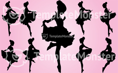 Ballerina (neun Abbildungen)