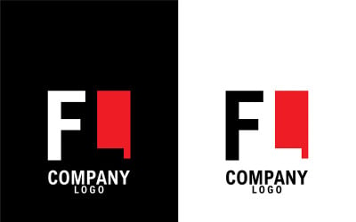 Letter fl, lf abstract company or brand Logo Design