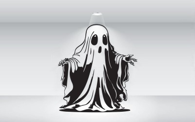 Lindo fantasma de Halloween para niños archivo vectorial