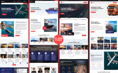 LogiSpeed - Responsywny szablon HTML dla transportu