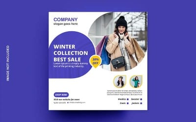 Winter sale offer Free poster design