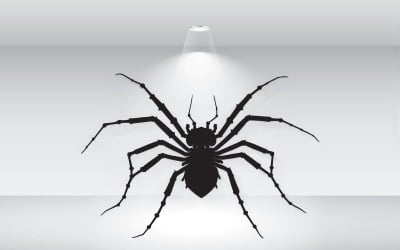 Araignée noire du format vectoriel Halloween