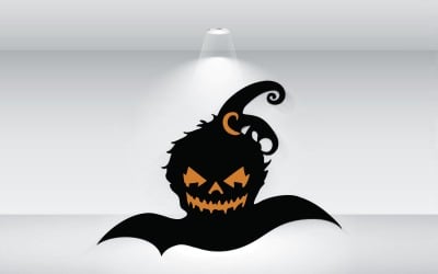 Czarny kapelusz wektora Halloween