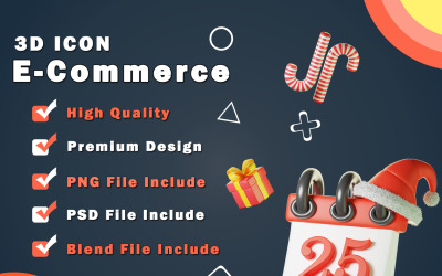 假期-圣诞节 3D 图标