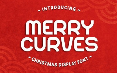 Merry Curves - Police d&amp;#39;affichage de Noël