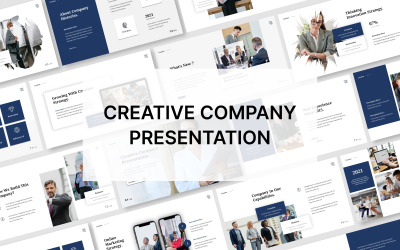 Szablon prezentacji Powerpoint firmy kreatywnej