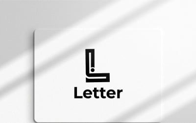 Шаблон логотипа монограммы буквы L