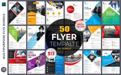 50 Corporate Business Flyers Bundle