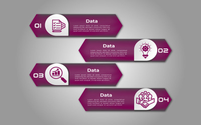 Design semplice dell&amp;#39;elemento infografico in 4 passaggi