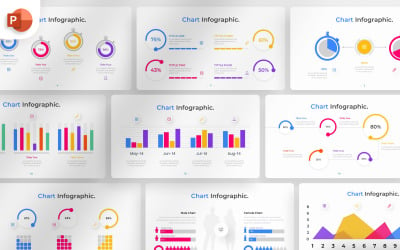 Modelo de infográfico gráfico do PowerPoint