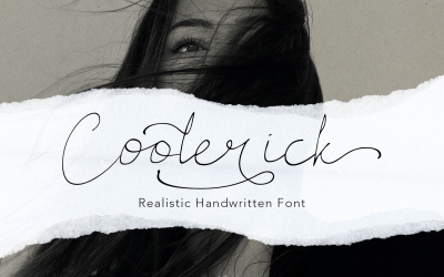 Fuente manuscrita Coolerick