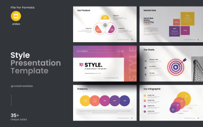 Modello di presentazione di Presentazioni Google in stile
