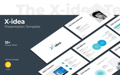 X-idea Google Slides-mallen