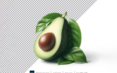 Avocado Vers fruit geïsoleerd op witte achtergrond 4