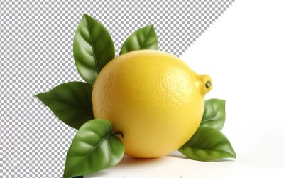 Lemon Fresh fruit isolated on white background 2