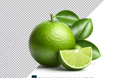 Limonka Świeże owoce izolowane na białym tle 1