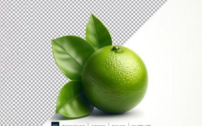Fruits frais citron vert isolé sur fond blanc 2