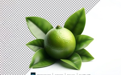 Limonka Świeże owoce izolowane na białym tle 4