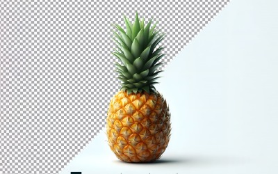 Ananas Świeże owoce izolowane na białym tle 2