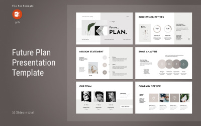 Plantilla de PowerPoint - plan futuro