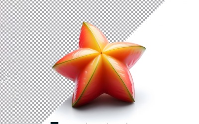 Frische Sternfrucht isoliert auf weißem Hintergrund 1