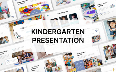 Modelo de apresentação do Google Slides para jardim de infância