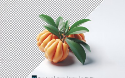 Ackee frisches Obst isoliert auf weißem Hintergrund 2
