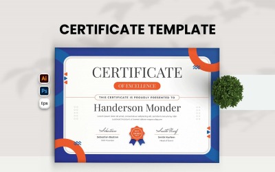 Dark Blue Working Certificate