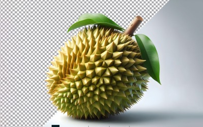 Frische Jackfrucht isoliert auf weißem Hintergrund 6