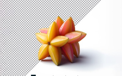 Frische Sternfrucht isoliert auf weißem Hintergrund 2