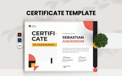 Memphis Certificate Template