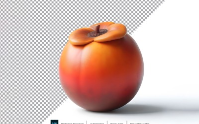 Sapote Frutta fresca isolata su fondo bianco 1